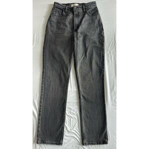 Abercrombie Curve Love Ultra High Rise 90s Straight Jean - Size 27 Regular Black